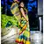 Stunning Khadi cotton saree in multi colour checks