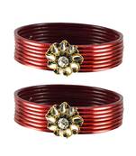 Designer Bangles Color Red