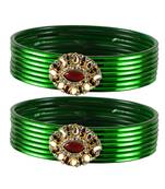 Striking Bangles Color Dark Green