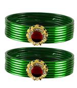 Fashionable Bangles Color Dark Green