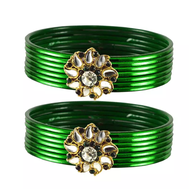 Radiant Bangles Color Dark Green