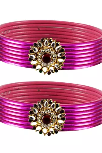 Stylish Bangles Color Rani