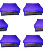 Atorakushon  Non woven Fabric Saree Cover Blouse Cover Garments Storage Bag Wardrobe Organiser Pack of 10 (Blue)