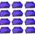 Atorakushon®Non woven Fabric Saree Cover Blouse Cover Garments Storage Bag Wardrobe Organiser Pack of 12 (Blue)