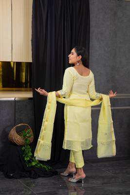 Yellow stone kota doria salwar 3