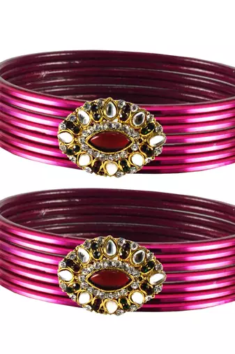 Antiqe Bangles Color Dark Rani