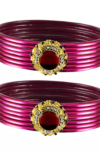 Amazing Bangles Color Dark Rani