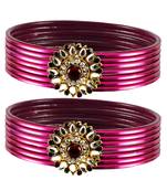 Fabulous Bangles Color Dark Rani