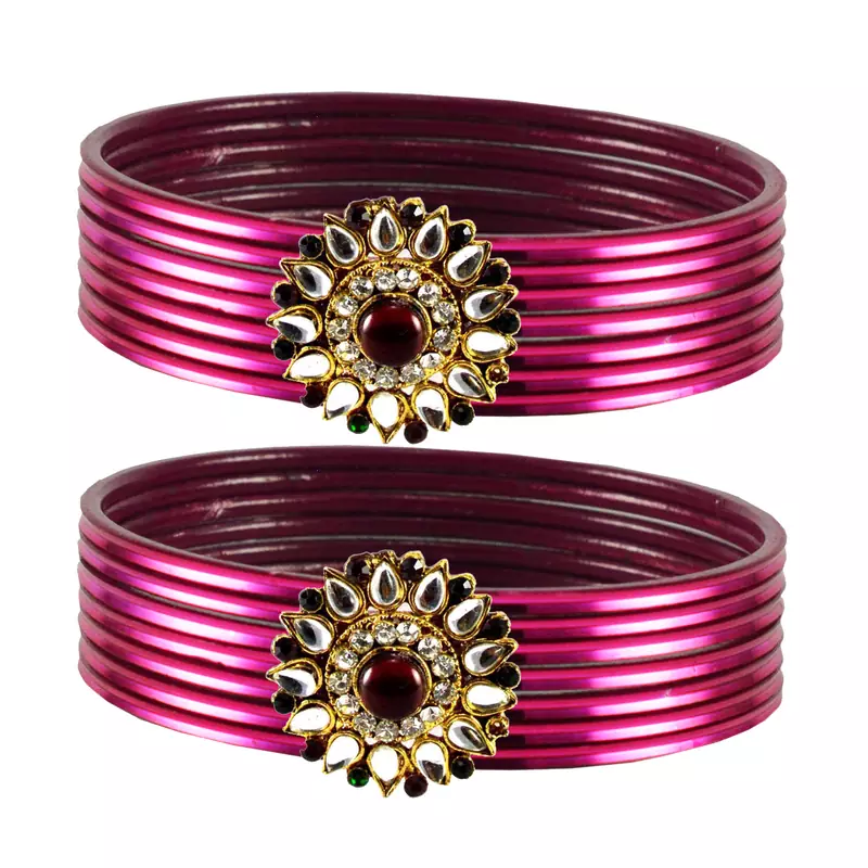 Fabulous Bangles Color Dark Rani