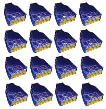 atorakushon   Parashute Fabric Blouse Cover Garments Wardrobe Organizer Pack of 16 (Blue) 1
