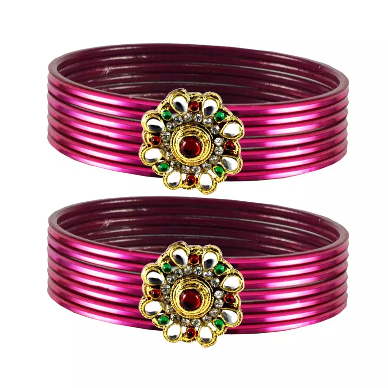Preety Bangles Color Dark Rani