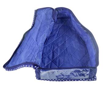 atorakushon   Parashute Fabric Blouse Cover Garments Wardrobe Organizer Pack of 12 (Blue) 4