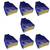 atorakushon   Parashute Fabric Blouse Cover Garments Wardrobe Organizer Pack of 7 (Blue)