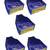 atorakushon   Parashute Fabric Blouse Cover Garments Wardrobe Organizer Pack of 5 (Blue)