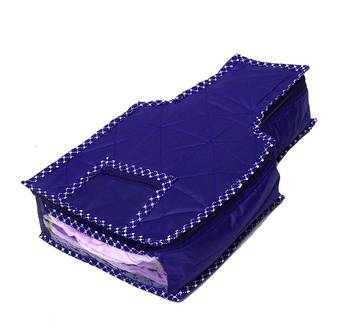 atorakushon   Parashute Fabric Blouse Cover Garments Wardrobe Organizer Pack of  2(Blue) 2
