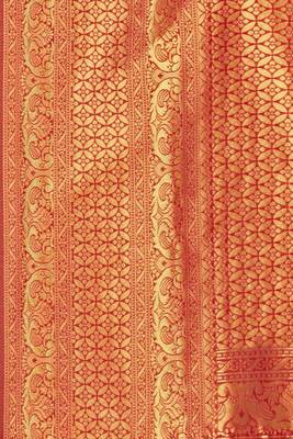 Red woven art  silk saree with blouse 4