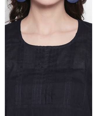 Black pleated short kurti 5
