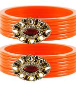 Extra Large Size  Orange  Bangles And Bracelets