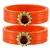 Extra Large Size  Orange  Bangles And Bracelets