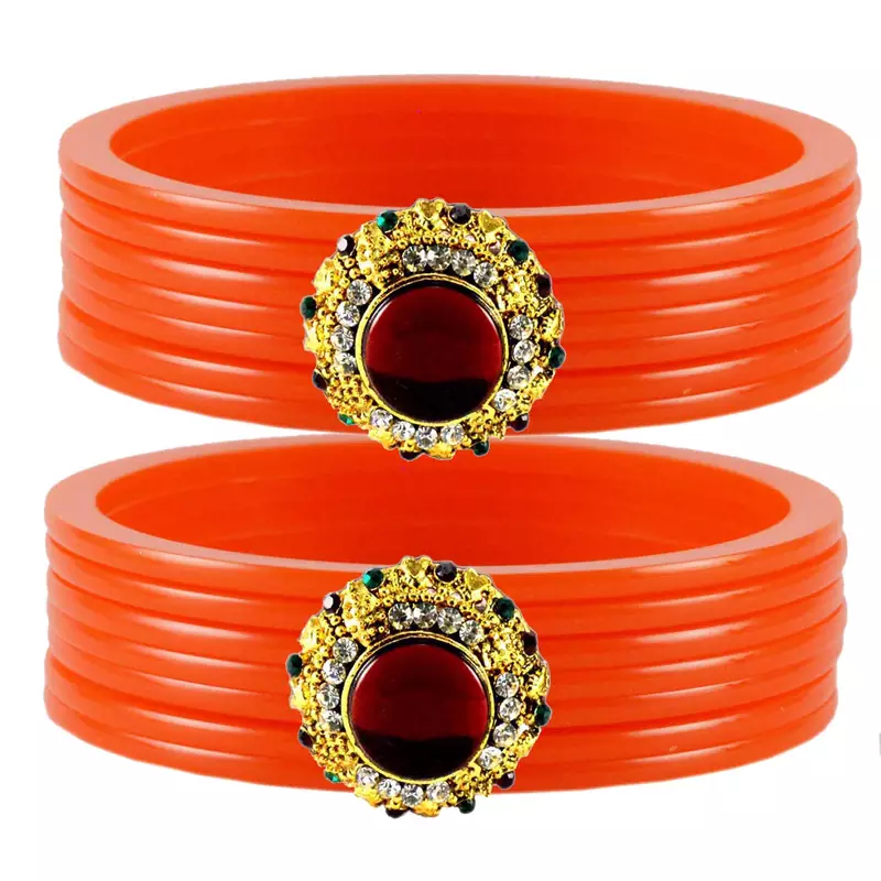 Extra Large Size  Orange  Bangles And Bracelets