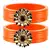 Extra Large Size  Orange  Bangles And Bracelets