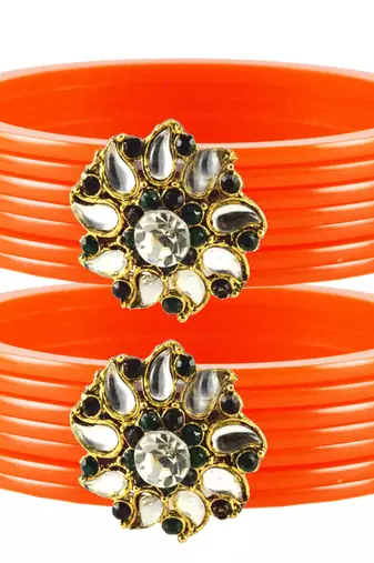 Extra Large Size  Orange  Bangles And Bracelets
