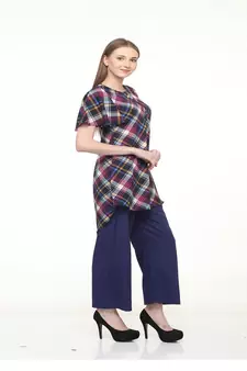 Multicolor printed rayon tops