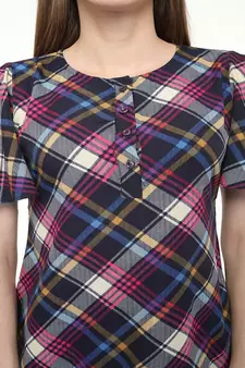 Multicolor printed rayon tops