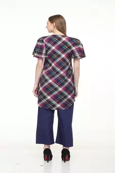 Multicolor printed rayon tops
