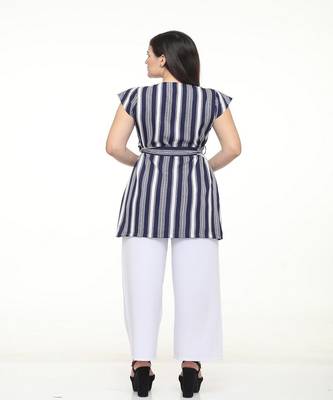 White printed crepe tops 4