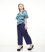 Multicolor printed rayon tops