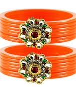 Extra Large Size  Orange  Bangles And Bracelets