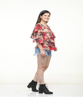 Multicolor printed crepe tops 2