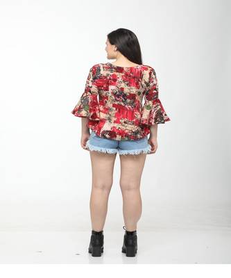 Multicolor printed crepe tops 4