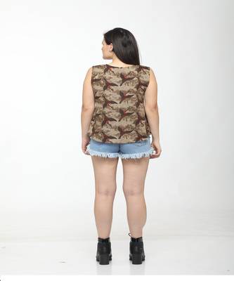 Multicolor printed crepe tops 4