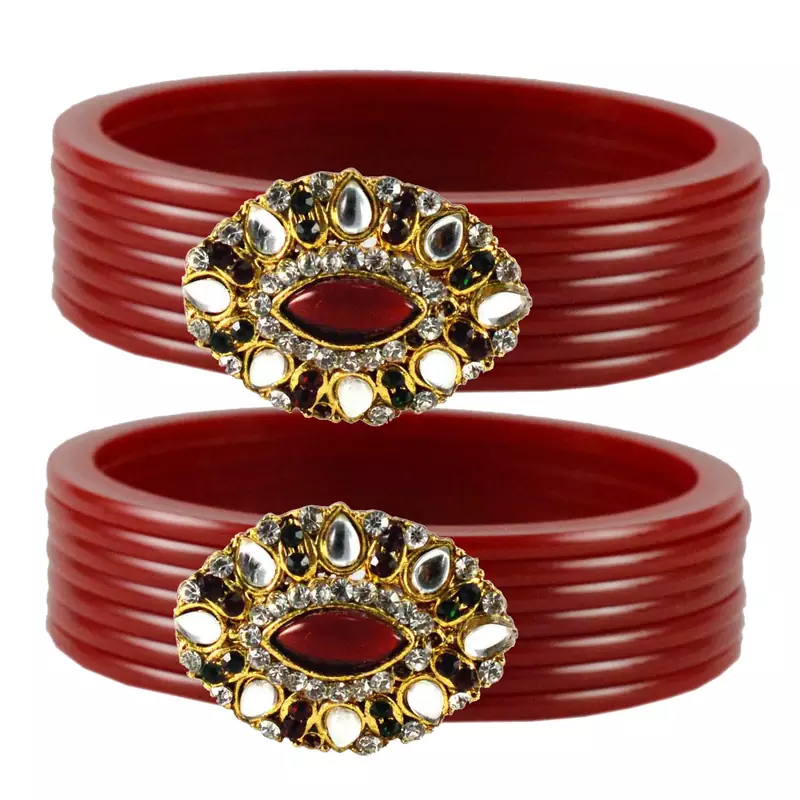Extra Large Size  Maroon  Bangles And Bracelets