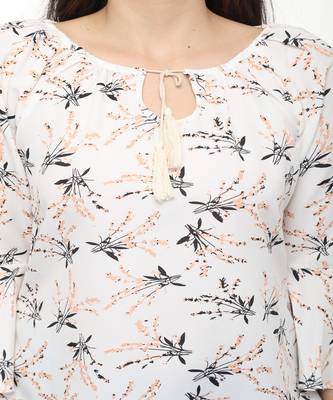 Off white printed crepe tops 3