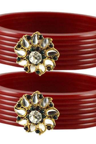 Extra Large Size  Maroon  Bangles And Bracelets