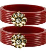 Extra Large Size  Maroon  Bangles And Bracelets