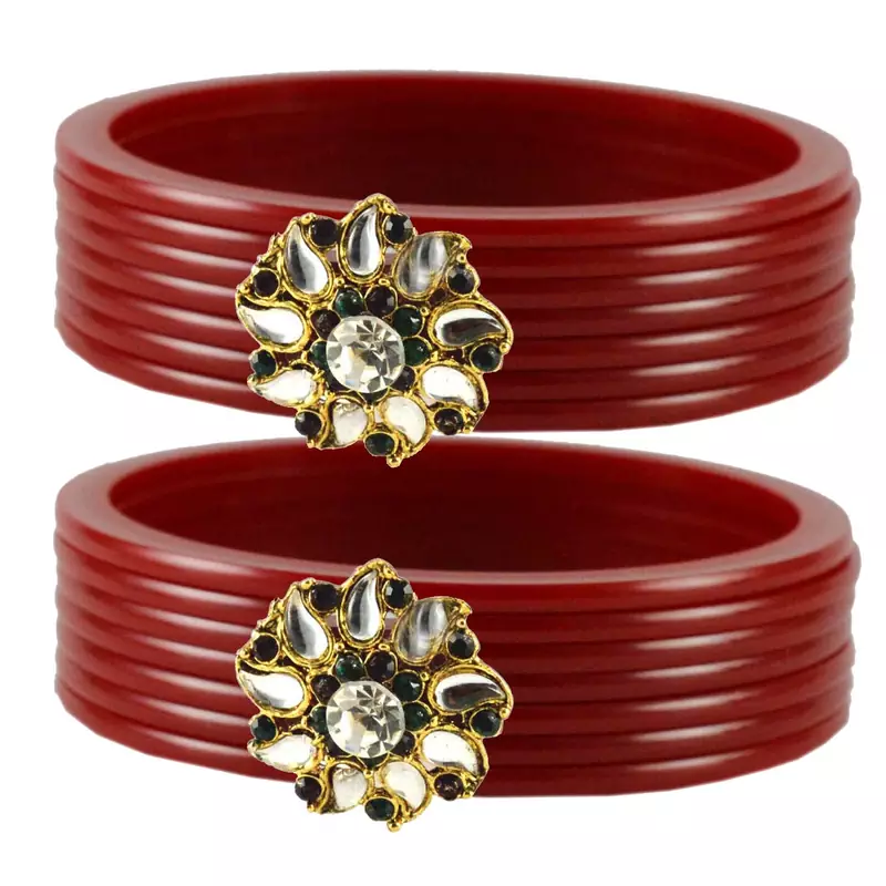 Extra Large Size  Maroon  Bangles And Bracelets