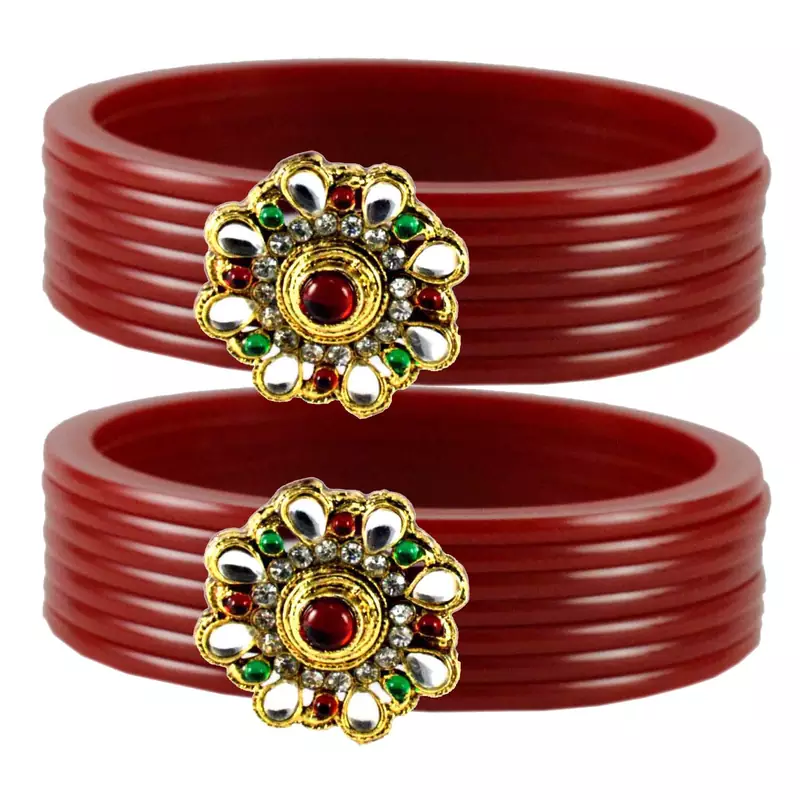 Extra Large Size  Maroon  Bangles And Bracelets
