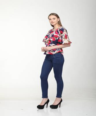 Multicolor printed crepe tops 1