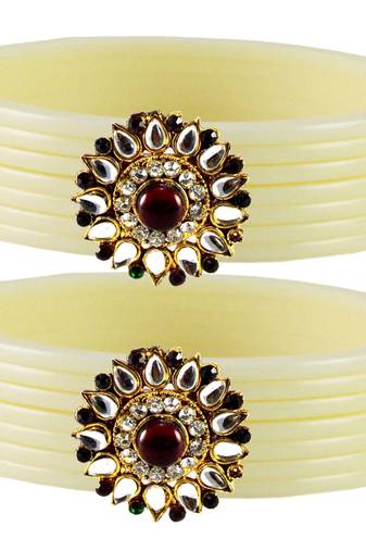 Extra Large Size  White  Bangles And Bracelets