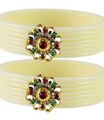 Extra Large Size  White  Bangles And Bracelets