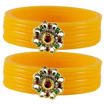 Extra Large Size  Yellow  Bangles And Bracelets 1