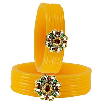 Extra Large Size  Yellow  Bangles And Bracelets 2