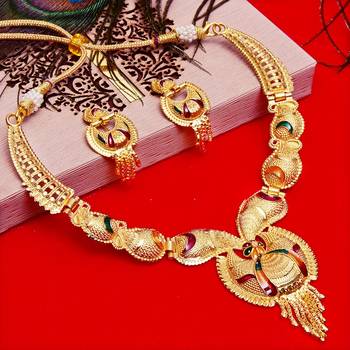 Multicolor cubic zirconia necklace-sets 1