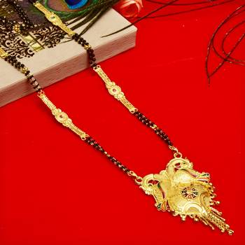 Multicolor cubic zirconia mangalsutra 1