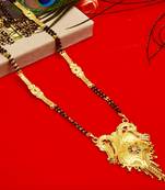 Multicolor cubic zirconia mangalsutra