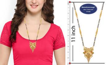 Multicolor cubic zirconia mangalsutra 4